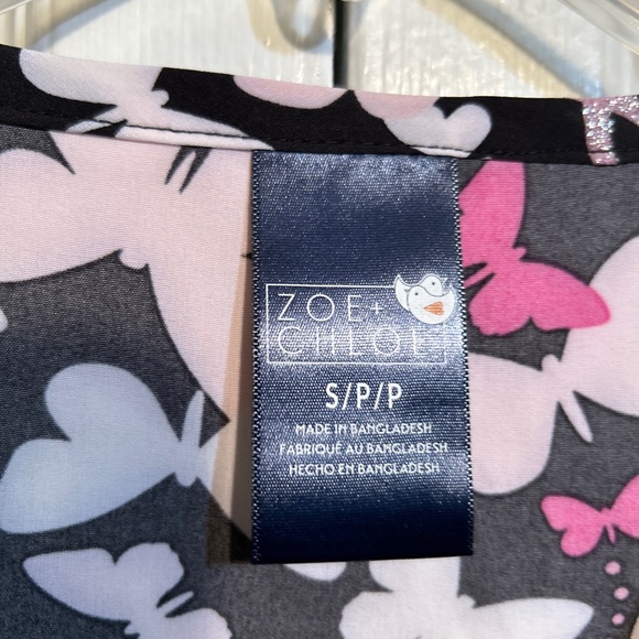 NWT Zoe + Chloe Size S Small Scrub Set Jacket & Top Breast Cancer Awareness - Picture 4 of 10